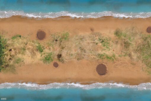 Beach Front - 6'x4' Gaming Mat with Carrying Bag 3