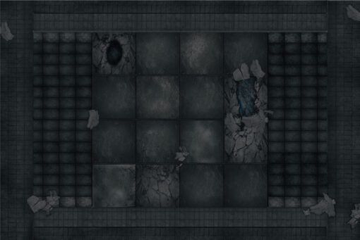 Dark Temple - 6'x4' Gaming Mat with Carrying Bag 3