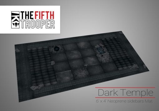 Dark Temple - 6'x4' Gaming Mat with Carrying Bag 2