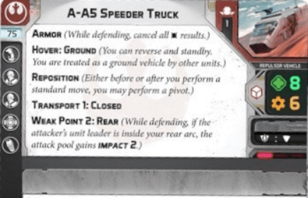 A-A5 Speeder Truck - Unit Guide 2