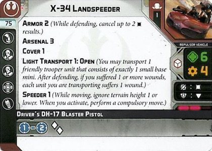 X-34 Landspeeder - Unit Guide 2
