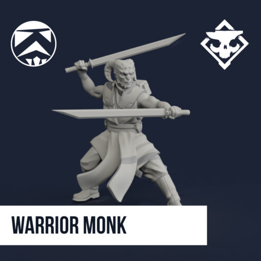 Warrior Monk - 32mm Miniature 3
