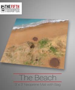 The Beach - Neoprene Game Mat - 3x3 10