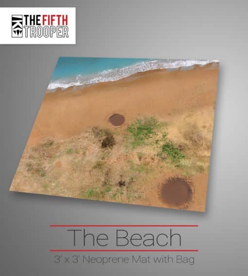 The Beach - Neoprene Game Mat - 3x3 1
