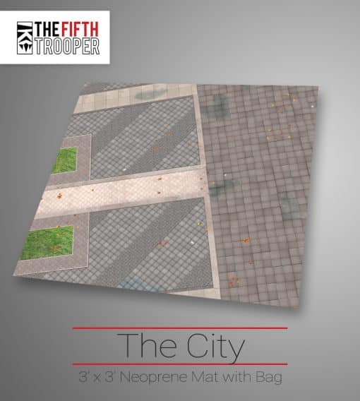 The City - Neoprene Game Mat - 3x3 1