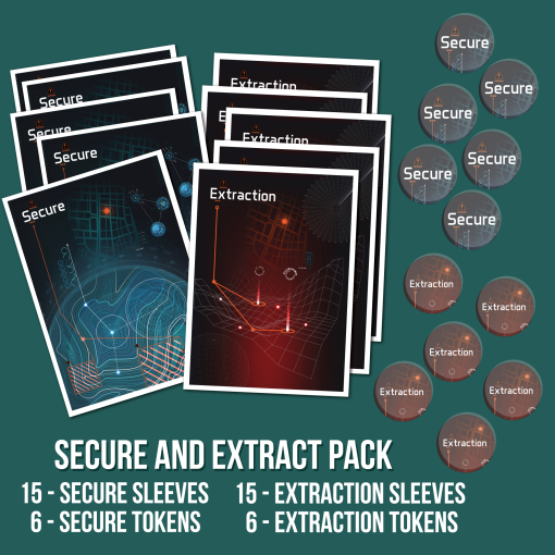 Secure and Extract - Sleeves and Tokens Set 1
