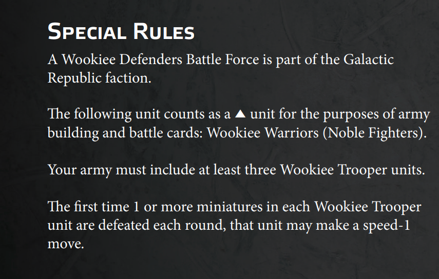 Wookiee Defenders - Battleforce Guide (Legion 2.6) 1