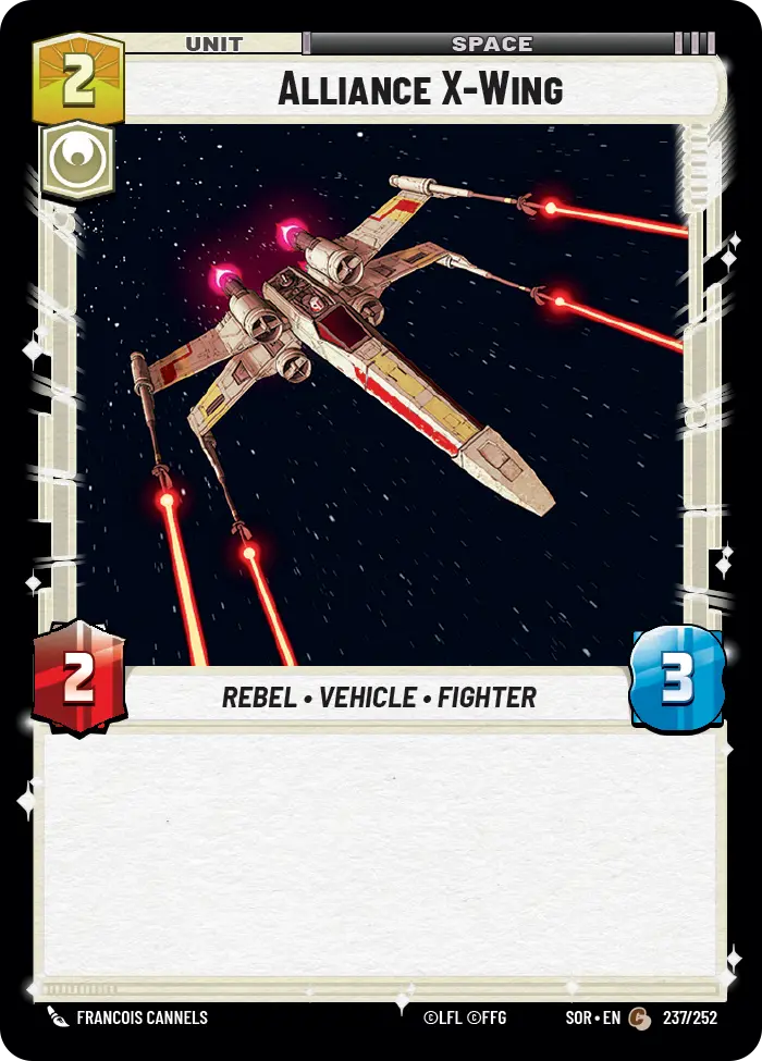 Star Wars Unlimited Alliance X-Wing card