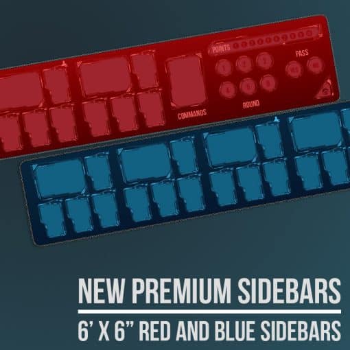 Premium Red and Blue: Sidebars 6'x6" 1