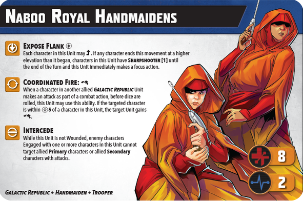 Shatterpoint Unit Guide: Naboo Royal Handmaidens 8