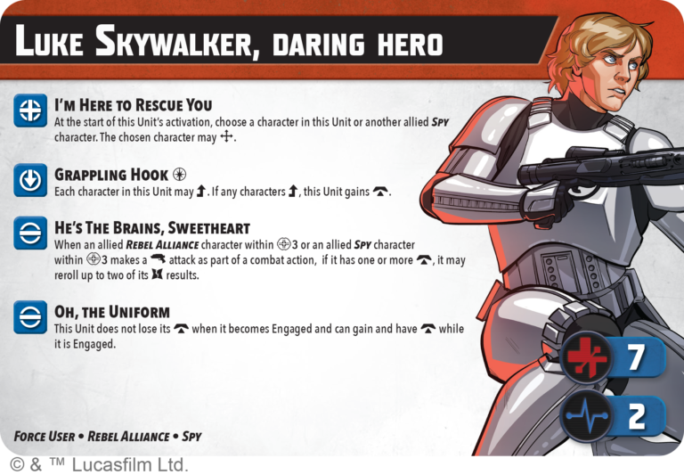 Shatterpoint Unit Guide: Luke Skywalker, Daring Hero 2