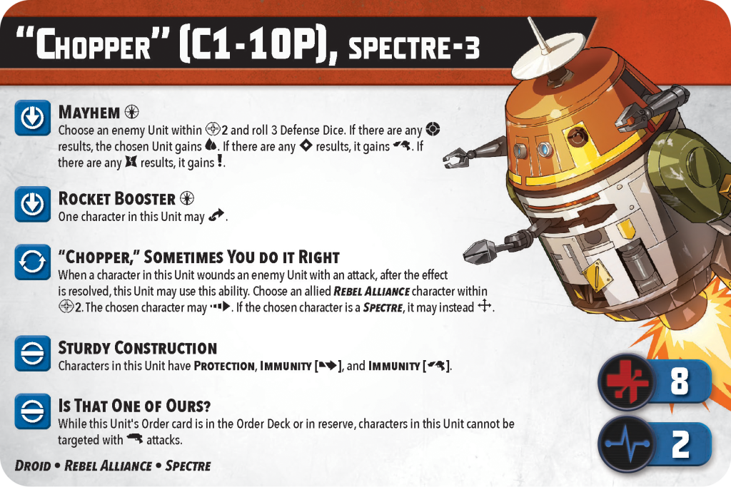 Shatterpoint Unit Guide: "Chopper" (C1-10P), Spectre-3 2